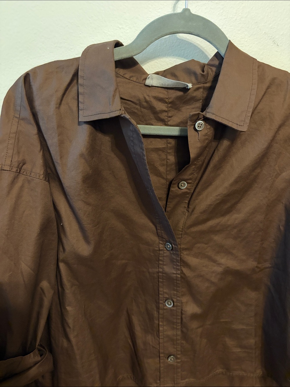 Brown Button down - Picture 2 of 7